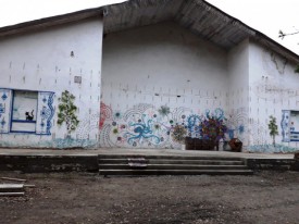 Фасад Нахвальского СДК до ремонта
