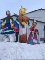 Центр семьи «Сухобузимский» принял участие в фестивале народной культуры «Сибирская масленица»