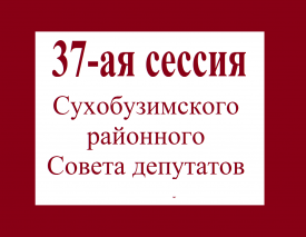 37 сессия Сухобузимского районного Совета депутатов