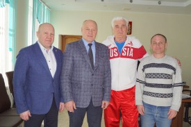Рабочий визит представителей академии борьбы имени Д.Г. Миндиашвили в Сухобузимский район