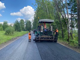 Заканчивается ремонт участка дороги на маршруте Атаманово - Кононово – Кекур