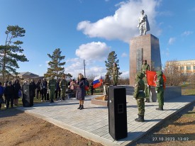 В с.Шила открыли обновлённый Монумент воинам, погибшим в годы Великой Отечественной войны